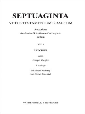 cover image of Septuaginta. Band 16,1